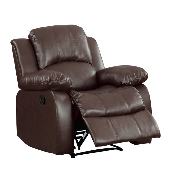 Cranley Brown Bonded Leather Reclining Chair