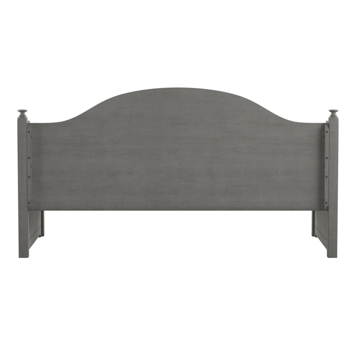 Traditional Paneled Wood Daybed - Antique Grey, No Trundle