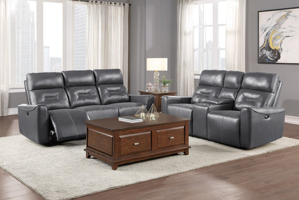 Power Double Reclining Sofa With Usb Ports