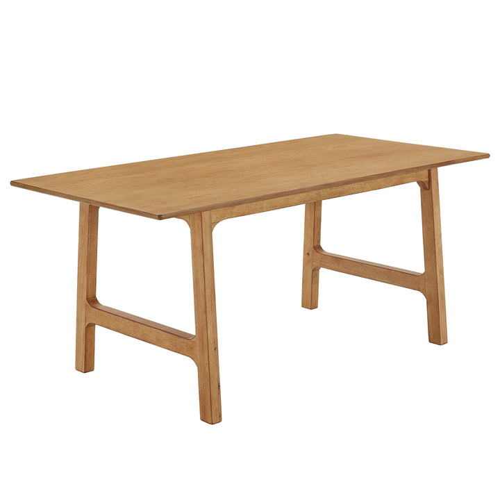 Modern Scandinavian Wood Finish 71" Dining Table - Light Oak Veneer