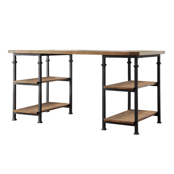 3-Piece Desk or Sofa Table and Bookcase Set - 26-inch Bookcases