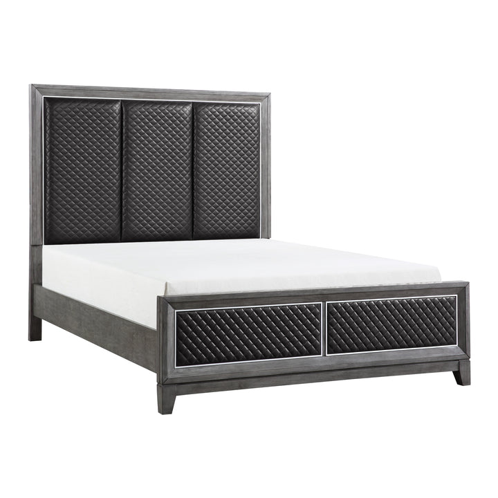 Queen Platform Bed with Footboard Storage