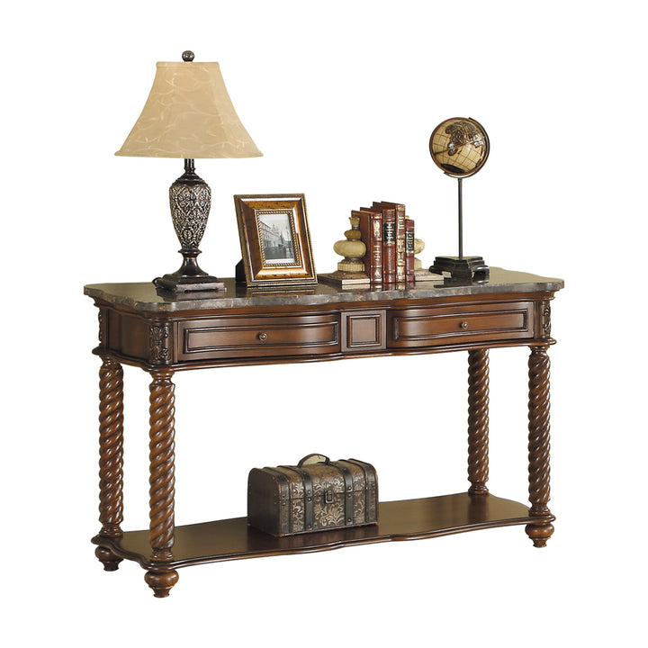Lockwood Sofa Table With Marble Top