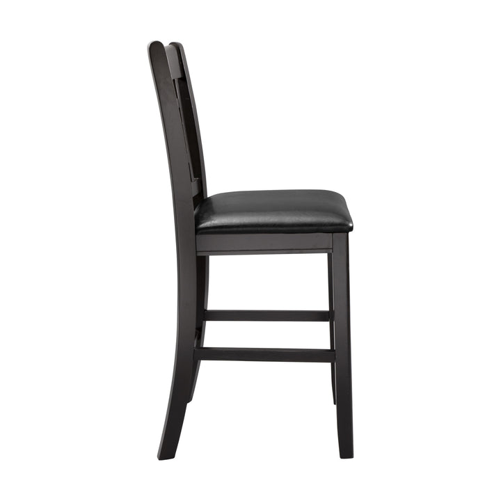 Set Of 2, Junipero Drak Cherry Finish Counter Height Chair