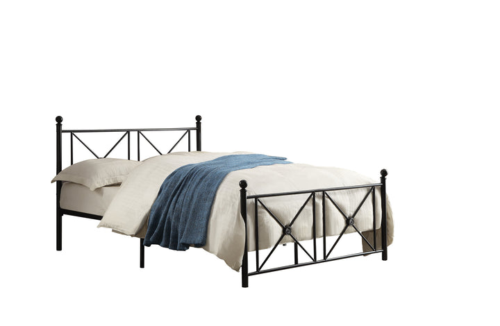 Full Metal Platform Bed, Black