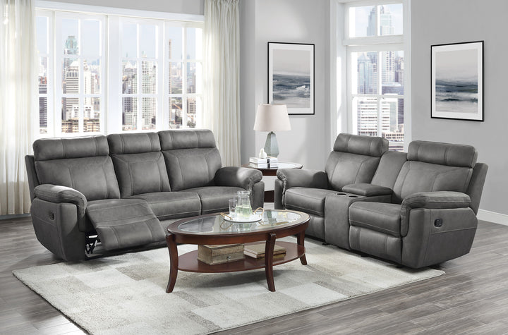 Double Reclining Sofa With Drop-Down Cup Holders