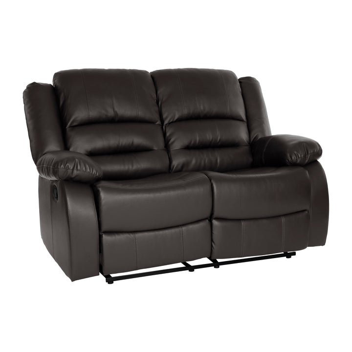 Double Reclining Loveseat, Brown P/U