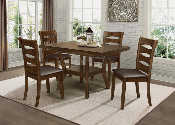 Dining Table w/18" Butterfly Leaf, Mindy Veneer
