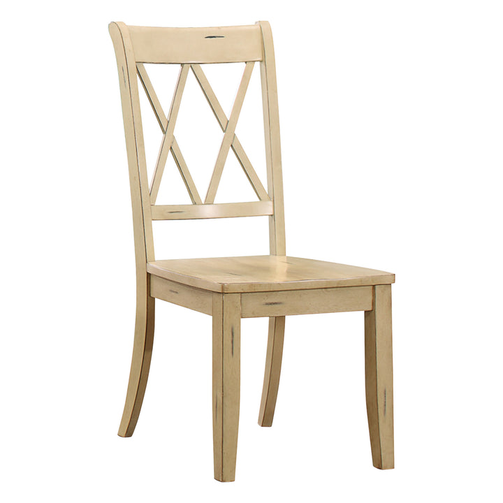 Set Of 2, Side Chair, Buttermilk Sand Thru