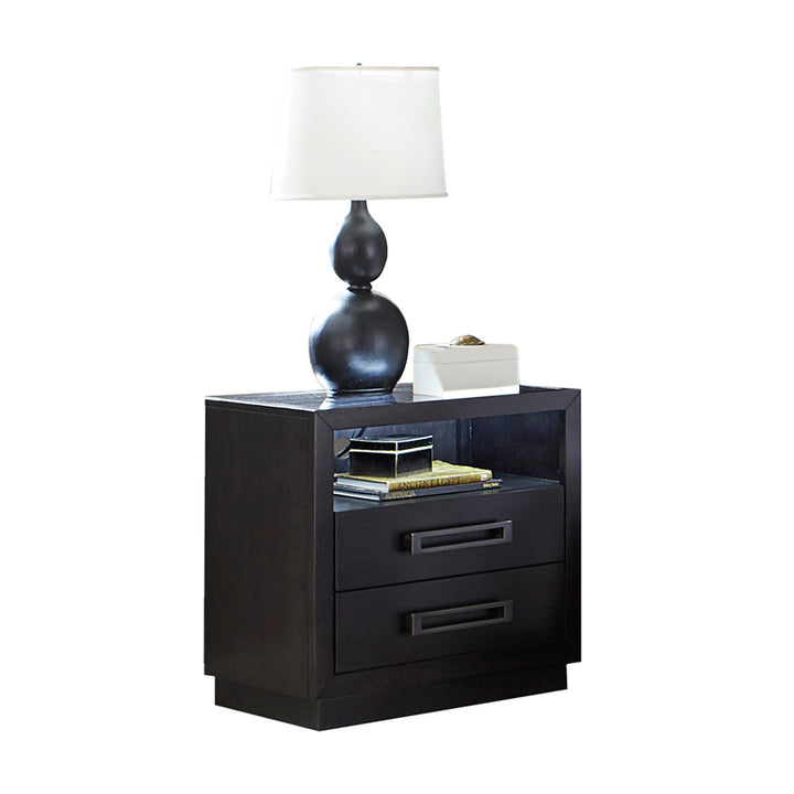 Nightstand, Glass, Led, P.Strip