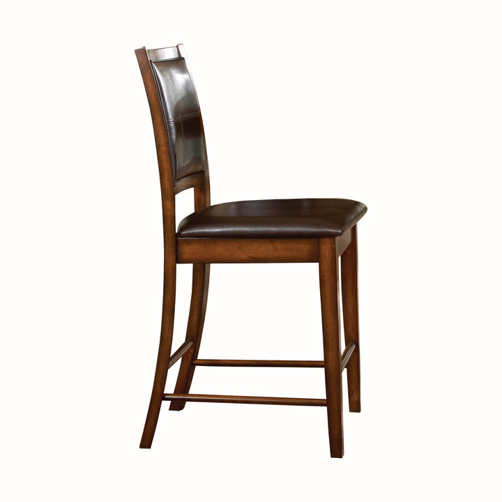 Set Of 2, Verona Distressed Amber Finish Counter Height Chair