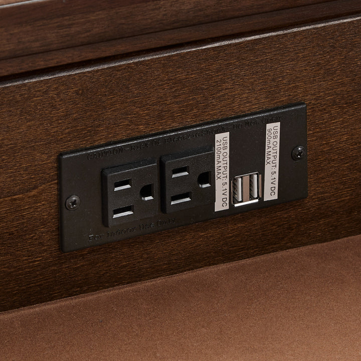 26" Wide 2 - Drawer Campaign Nightstand