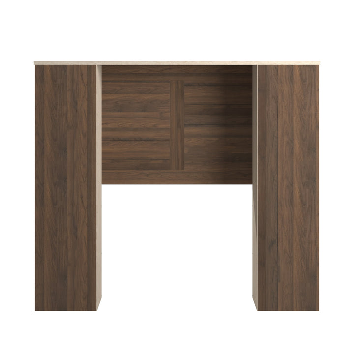 Walnut Finish Full Storage Headboard - Full