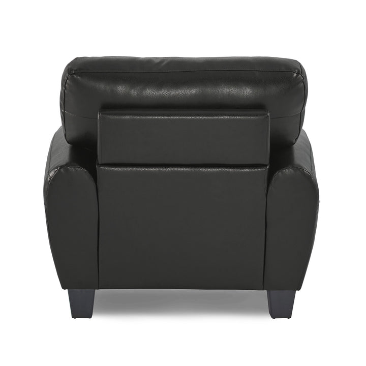 Rubin Black Bonded Leather Chair