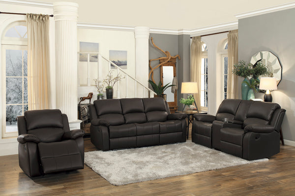 Dark Brown Pu Glider Reclining Chair