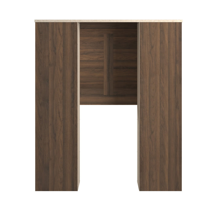 Walnut Finish Twin Storage Headboard - Twin