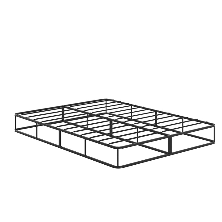 Black Metal Platform Bed Frame - Queen Size