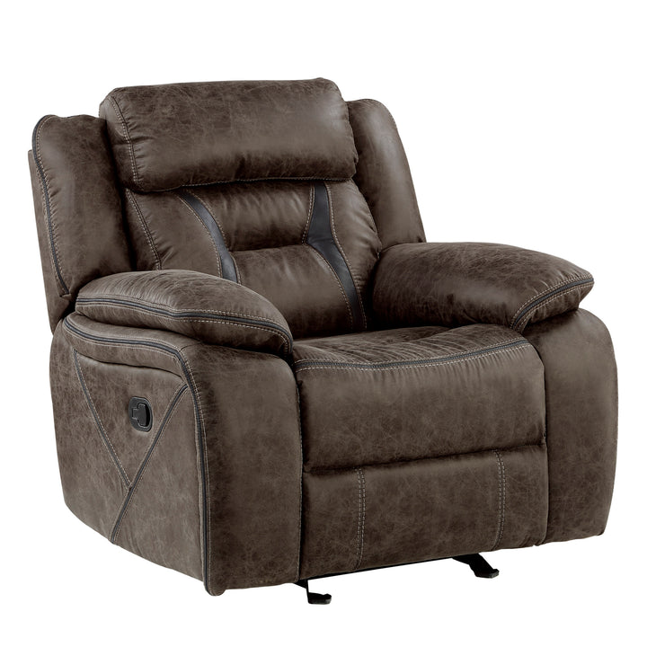 Glider Reclining Chair, Polished Microfiber