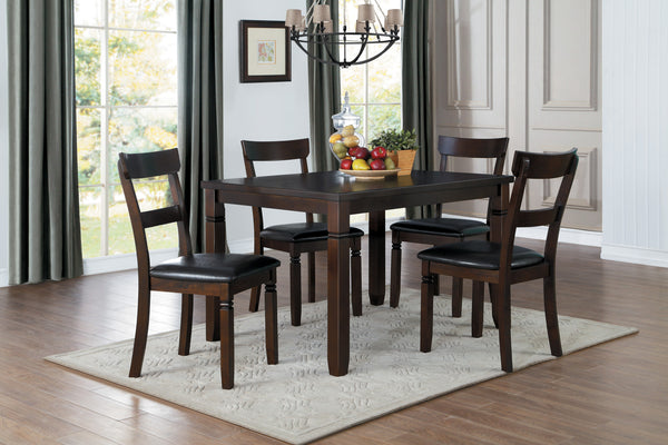Oklahoma Espresso Finish 5Pc Pack Dinette Set