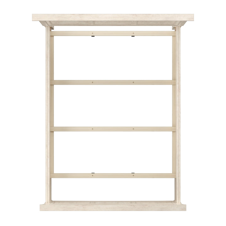 Wood Panel Bed - Antique White, Queen