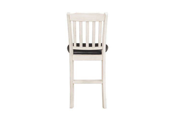 Set Of 2, Counter Height Chair, White Wash & P/U