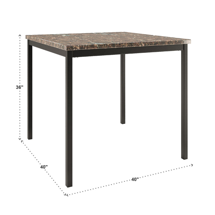 Faux Marble Counter Height Dining Table