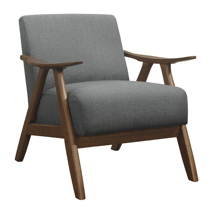 Accent Chair, Grey Fabric