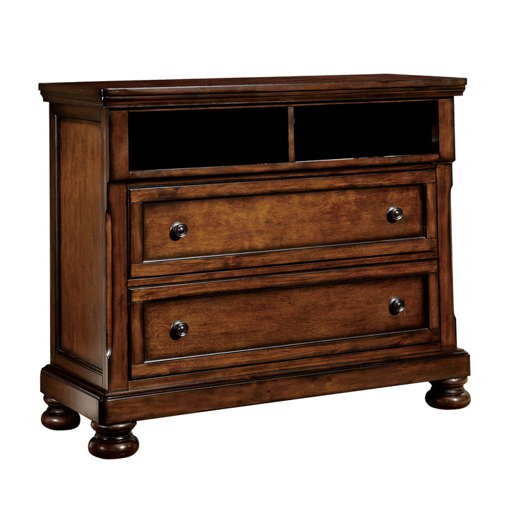 Cumberland Rich Medium Brown Finish Tv Chest