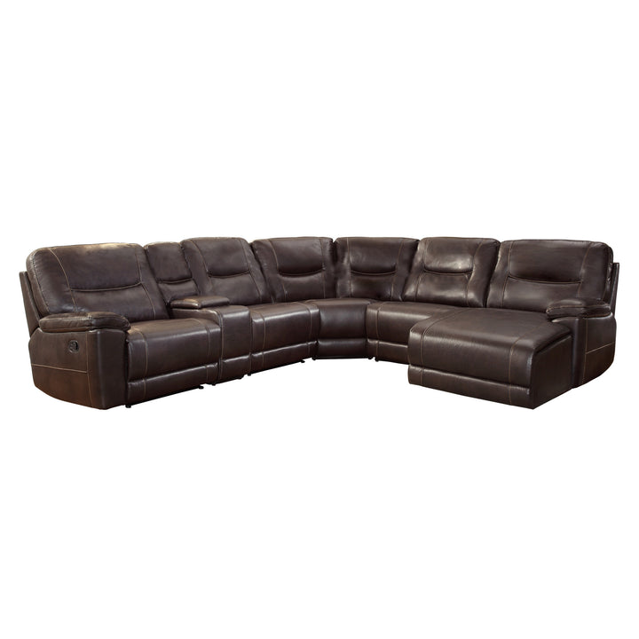 6-Piece Modular Reclining Sectional with Right Chaise