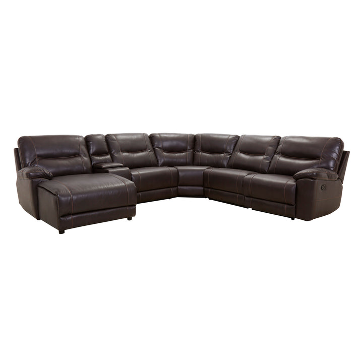 6-Piece Modular Reclining Sectional with Left Chaise