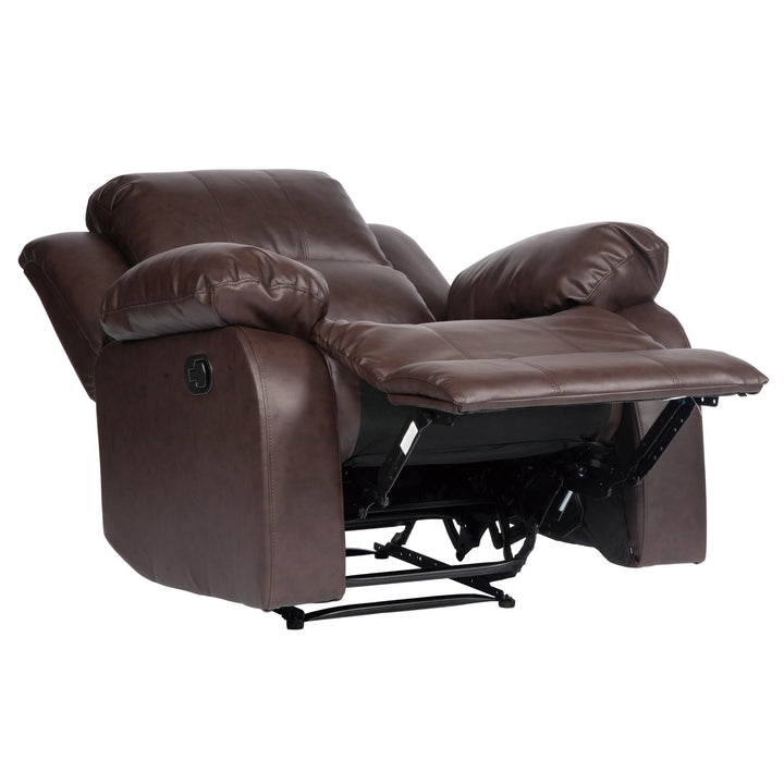 Cranley Brown Bonded Leather Reclining Chair