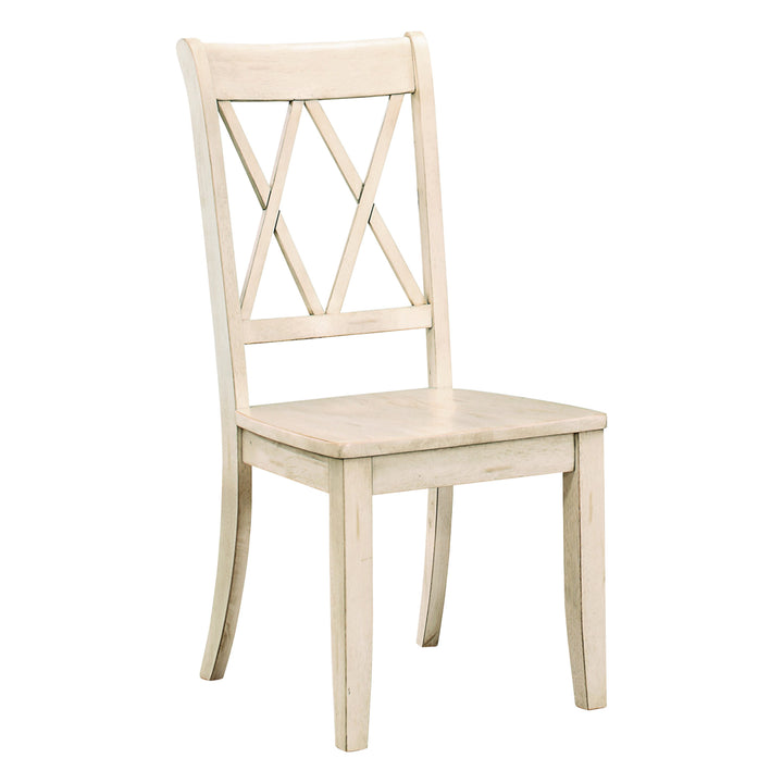 Set Of 2, Side Chair, White Sand Thru
