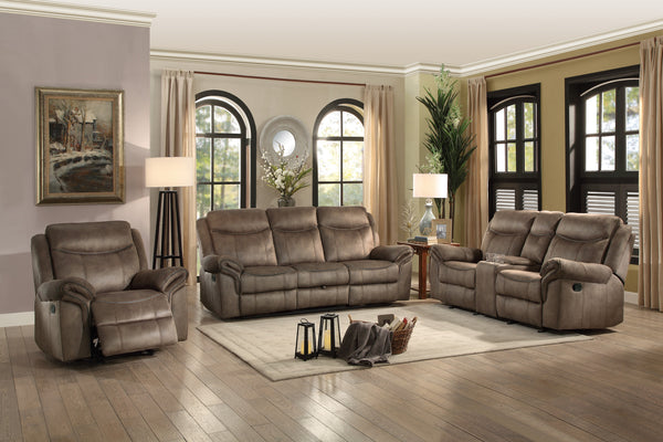 Double Glider Reclining Loveseat with Center Console, Receptacles & Usb Ports