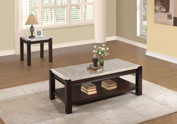 End Table, Marble Top, D. Chry