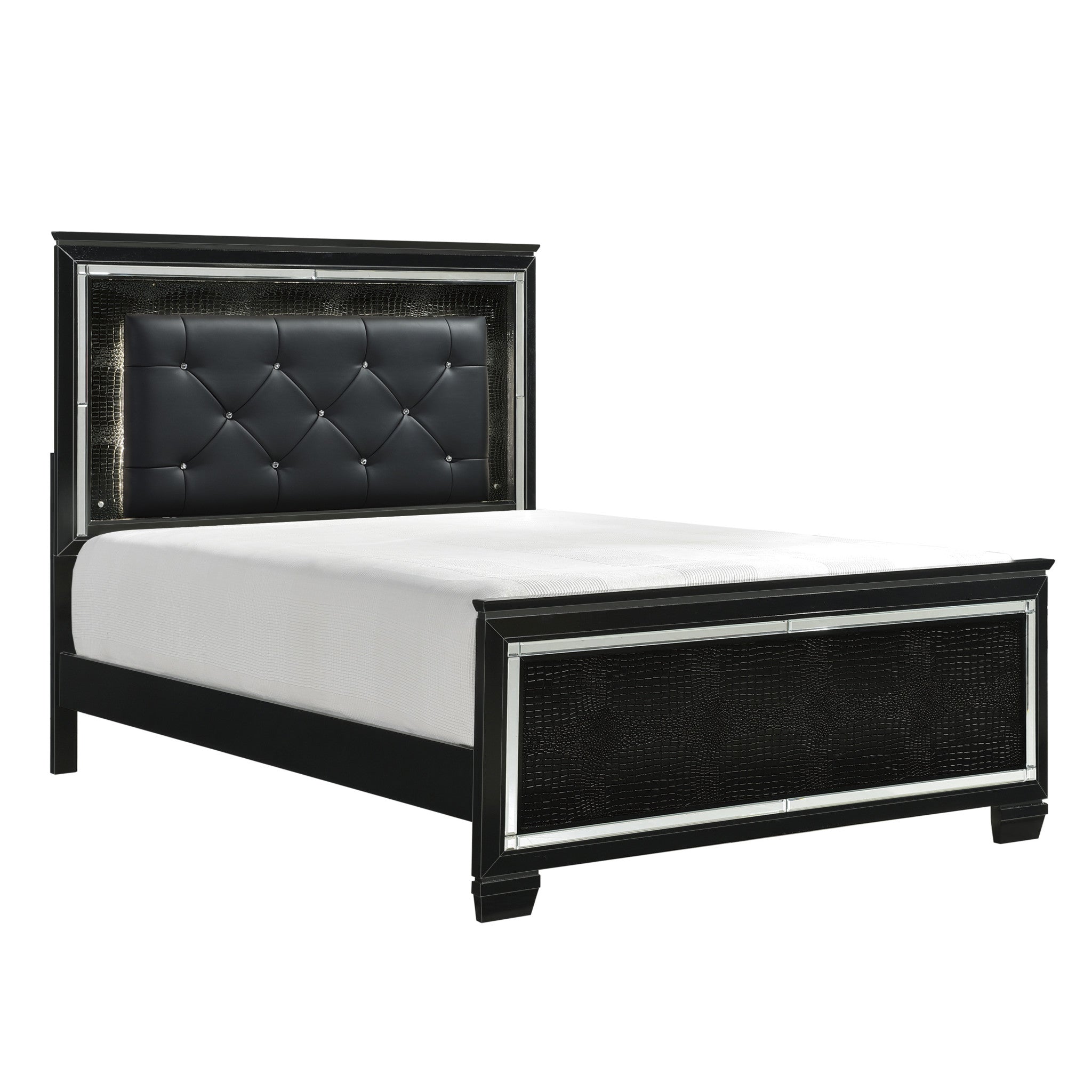 King Bed, LED Lighting TopLine Furniture