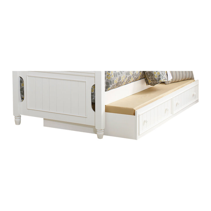 Clementine Bright White Finish Twin Trundle (Mtl)