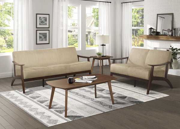 Loveseat - Light Brown - Light Brown