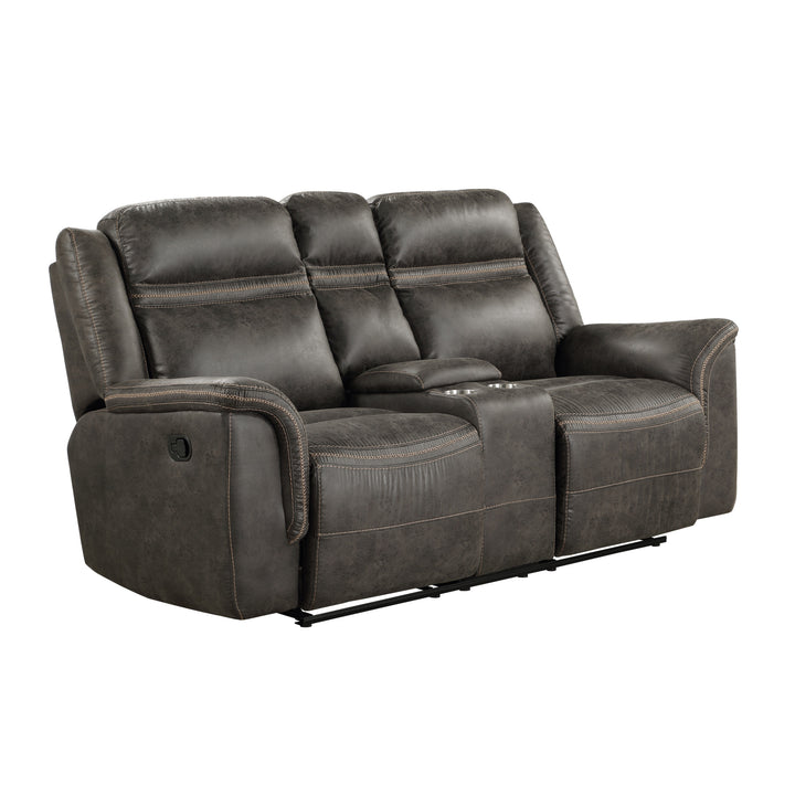 Double Reclining Loveseat With Center Console