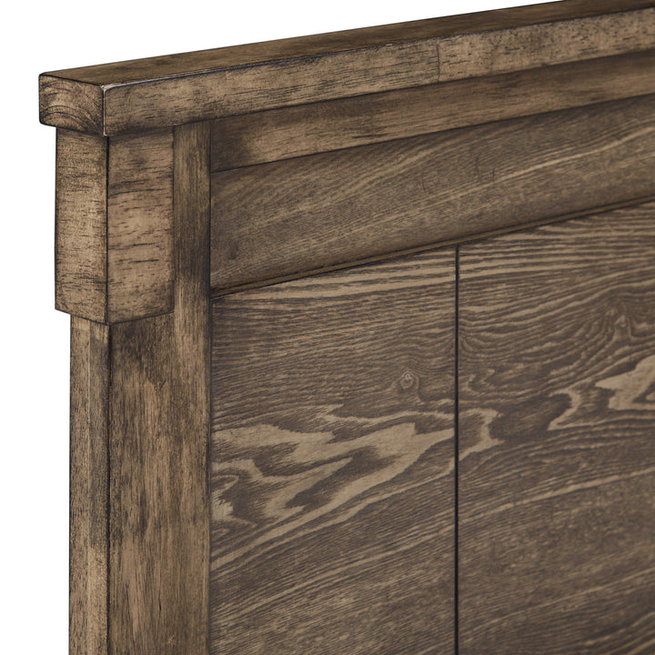 Wood Panel Queen Platform Bed