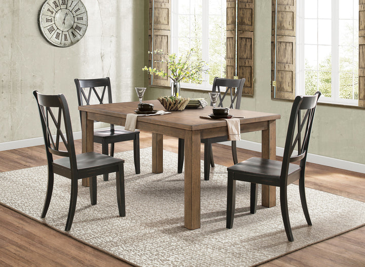 Set Of 2, Side Chair, Blk Sand Thru