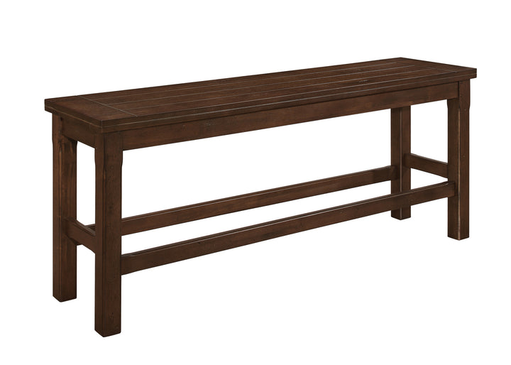 Cntr Hght Bench, Wood Seat