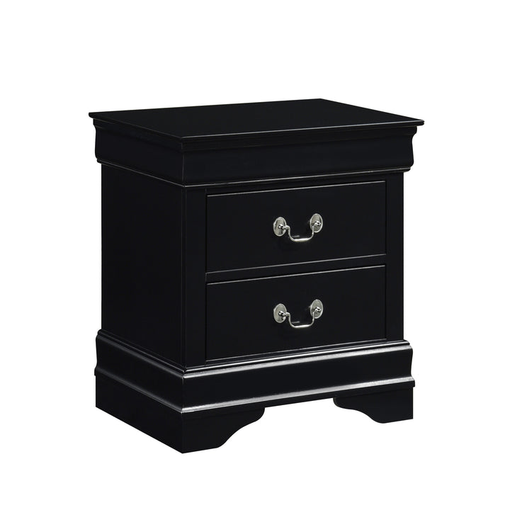 Mayville Black Finish Nightstand