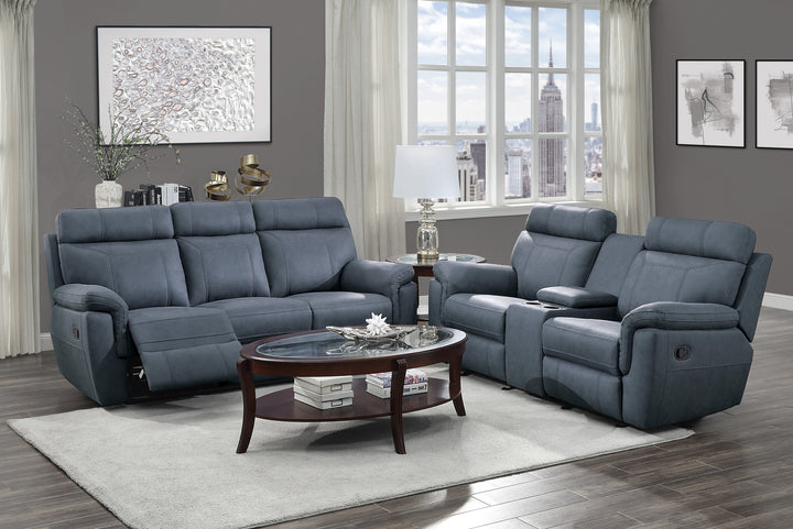 Double Reclining Sofa With Drop-Down Cup Holders
