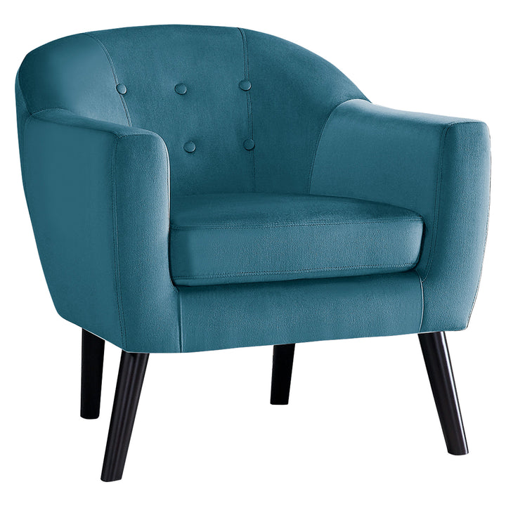 Accent Chair, Blue Velvet