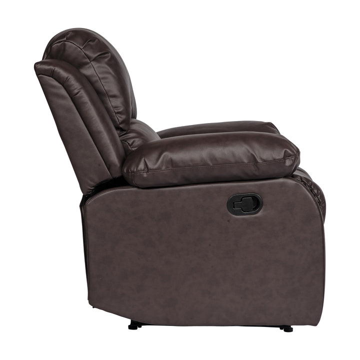 Cranley Brown Bonded Leather Reclining Chair