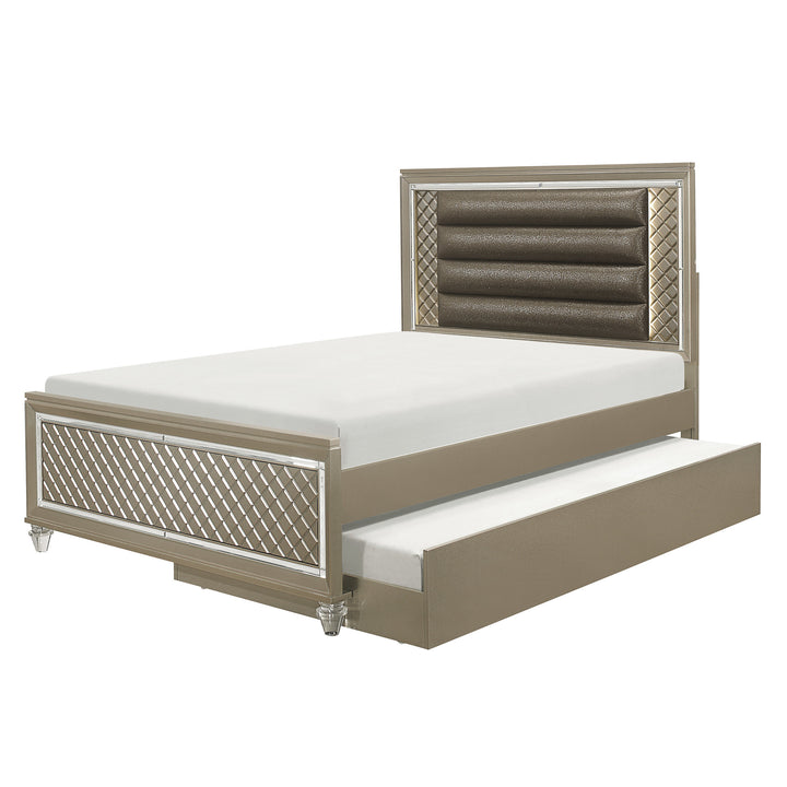 Full Platform Bed with Trundle