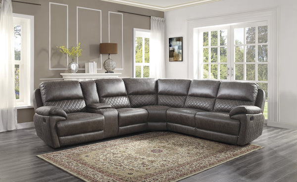 3-Piece Reclining Sectional with Left Console