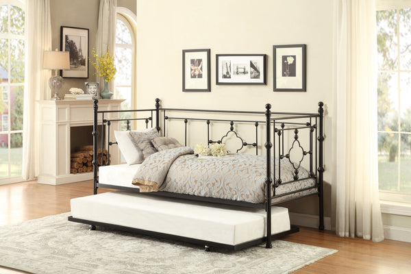 Daybed W/Trundle, Blk