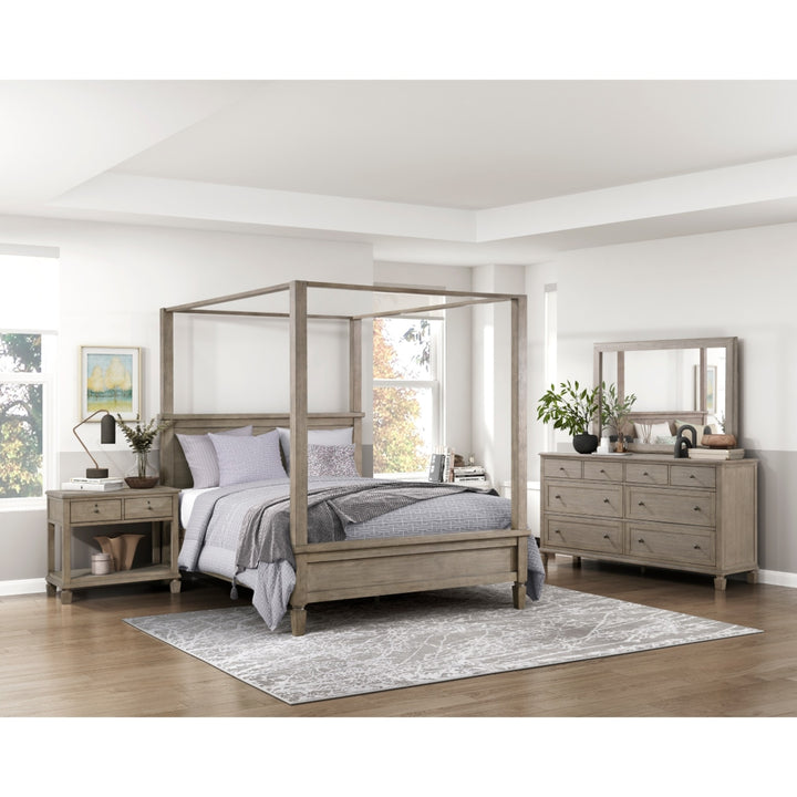 Canopy Platform Bed - King Size