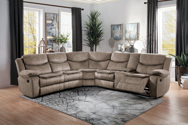 3-Piece Sectional with Right Console